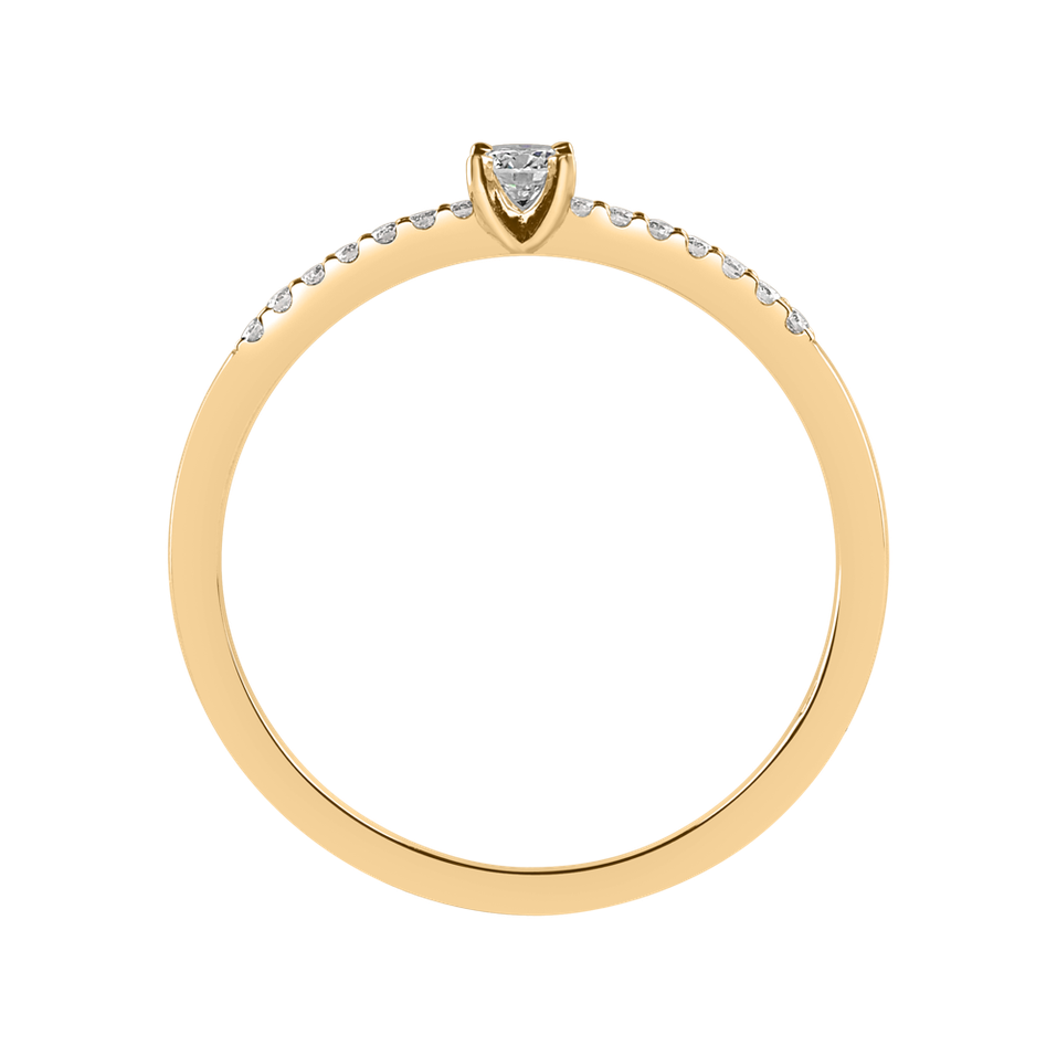 Prsteň s diamantmi Gem Simplicity
