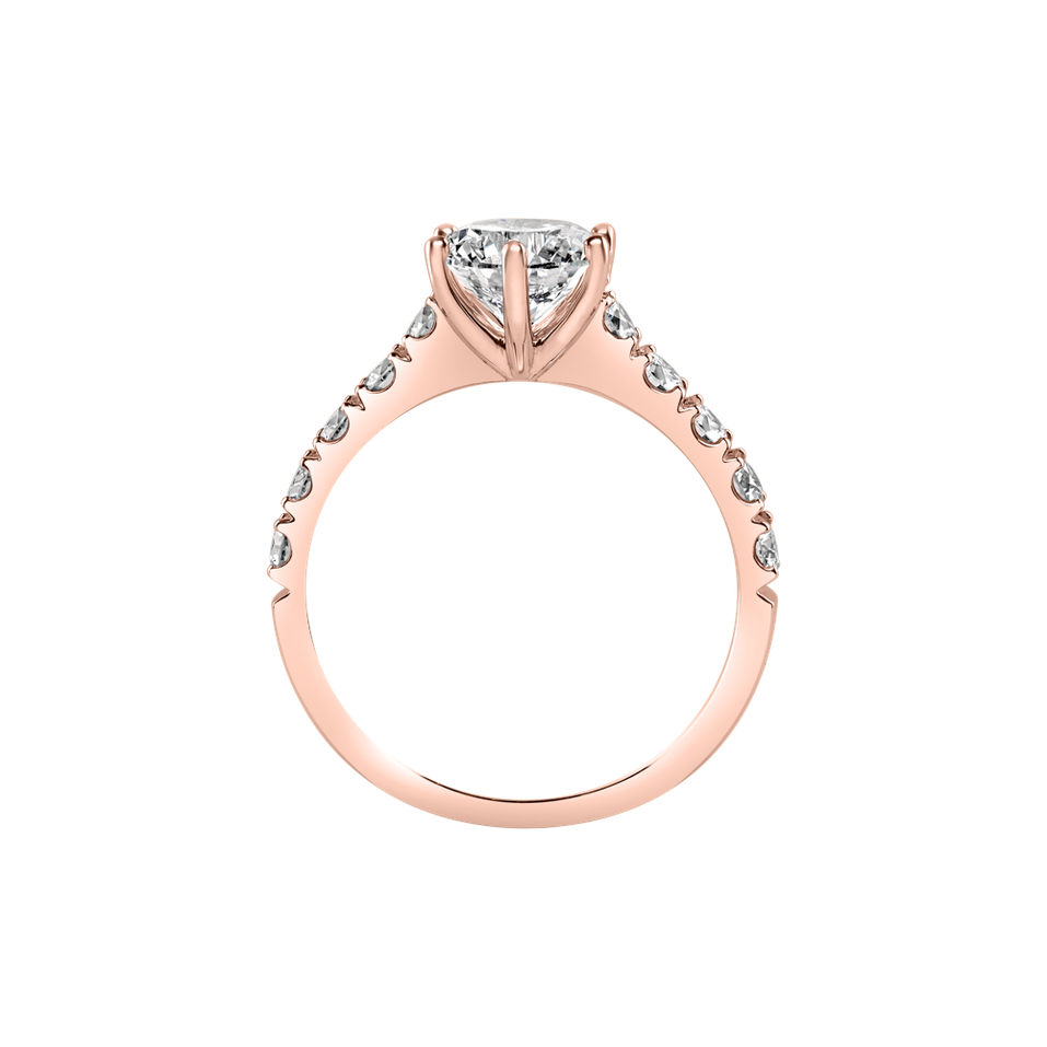 Prsteň s diamantmi Sparkling Love