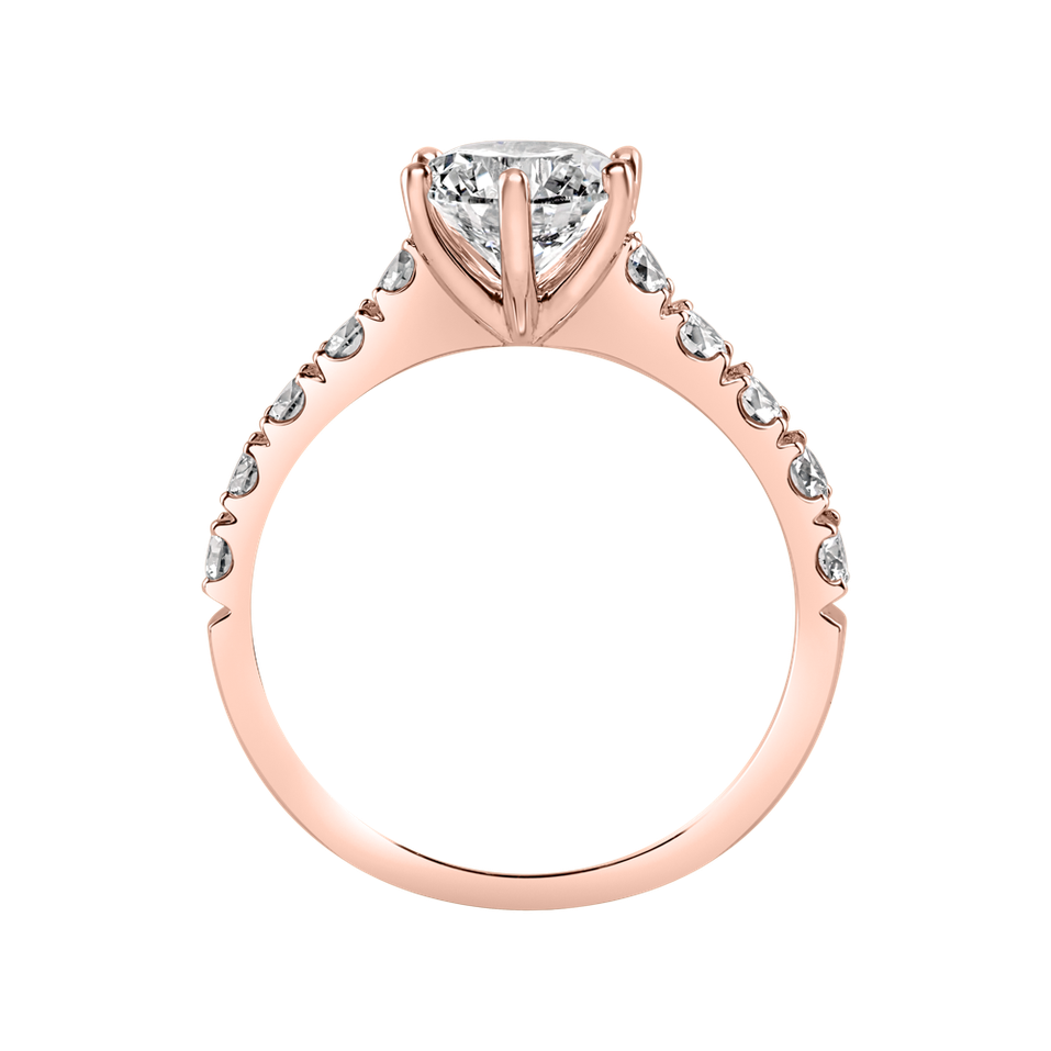 Prsteň s diamantmi Sparkling Love