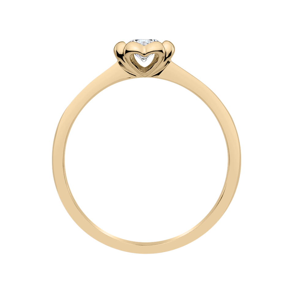Prsteň s diamantom Blooming Love