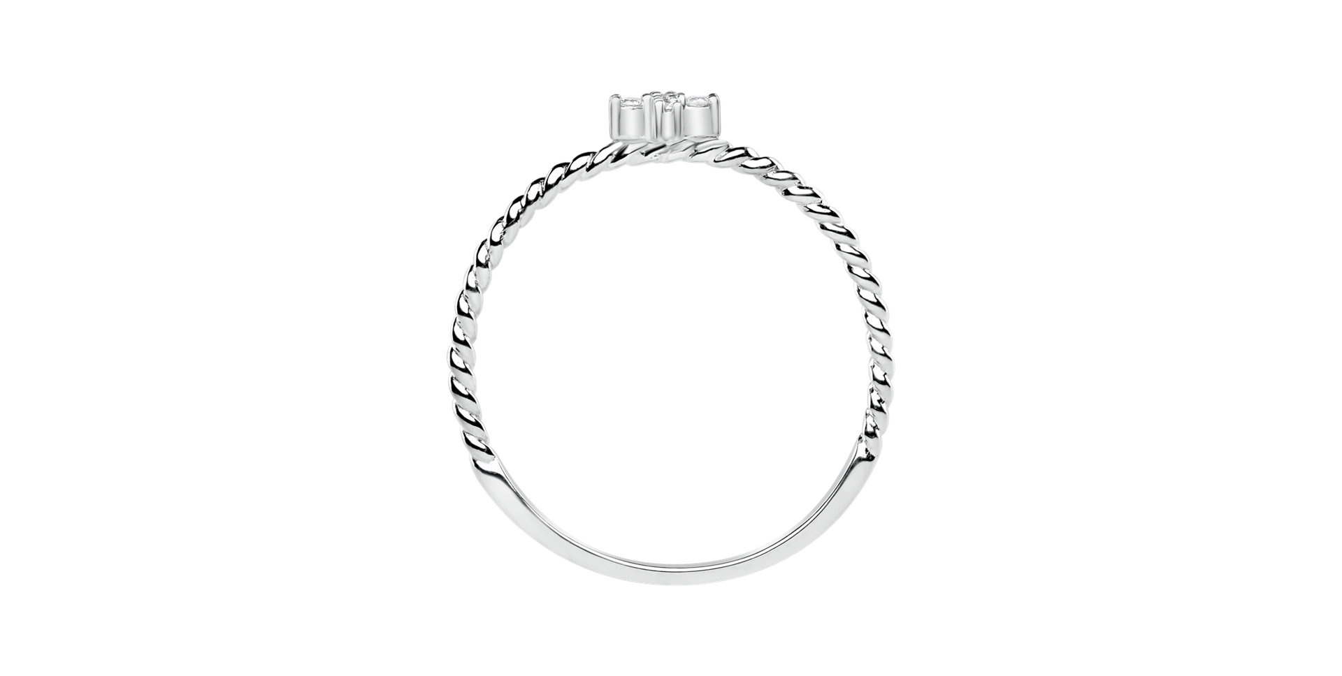 Prsteň s diamantmi Cross