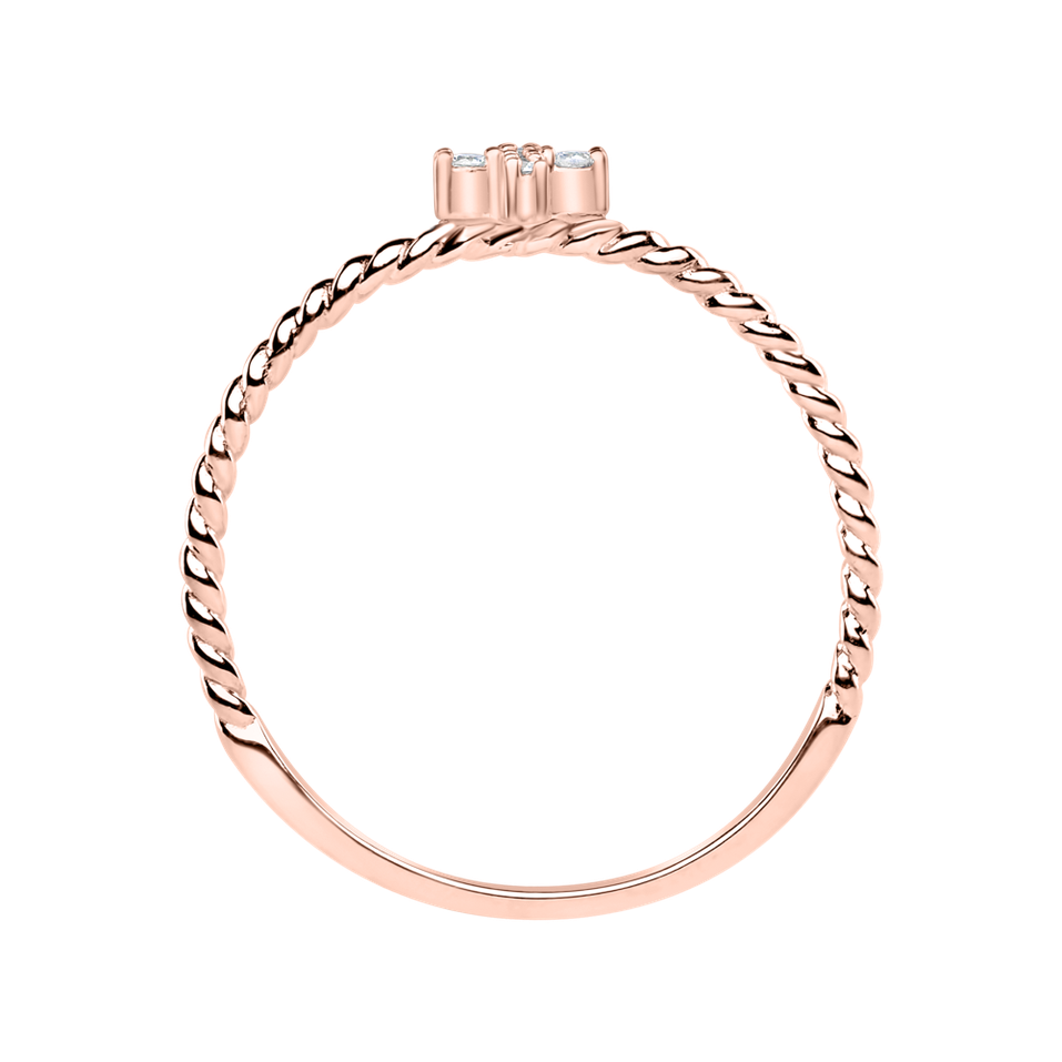 Prsteň s diamantmi Cross