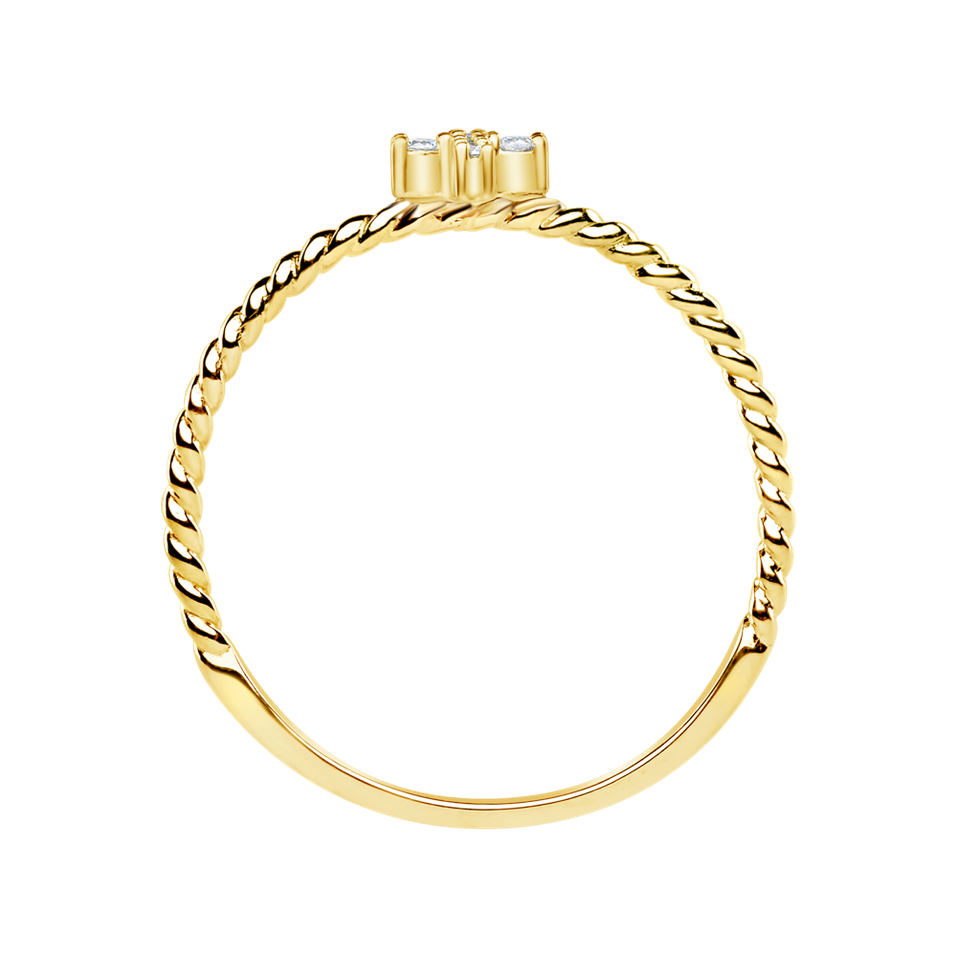 Prsteň s diamantmi Cross