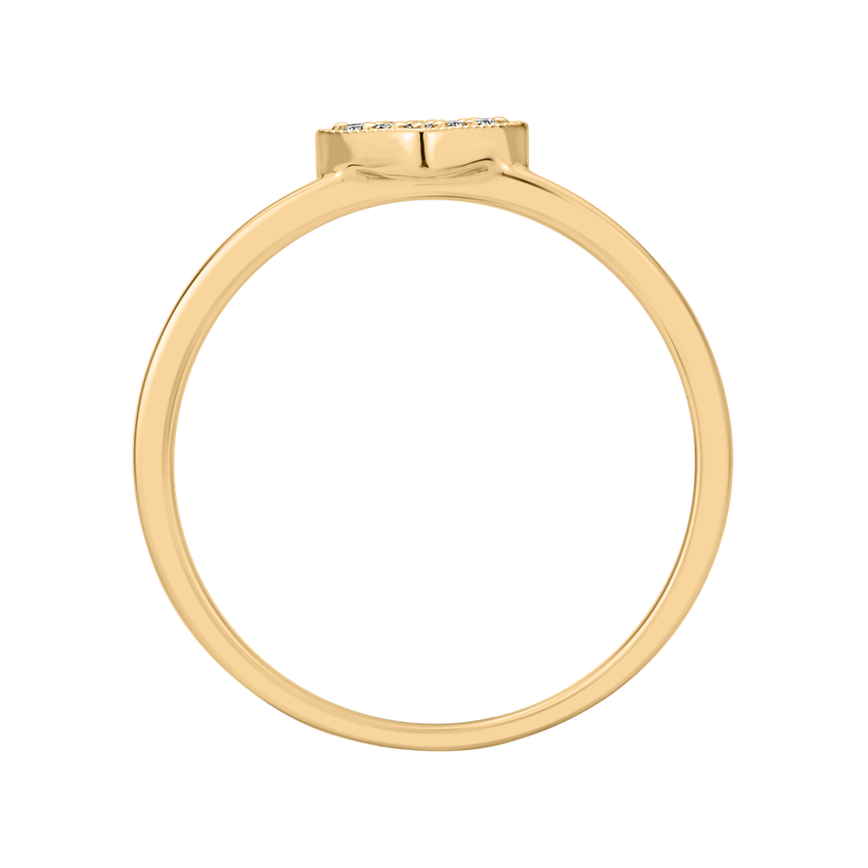 Prsteň s diamantmi Shiny Heart