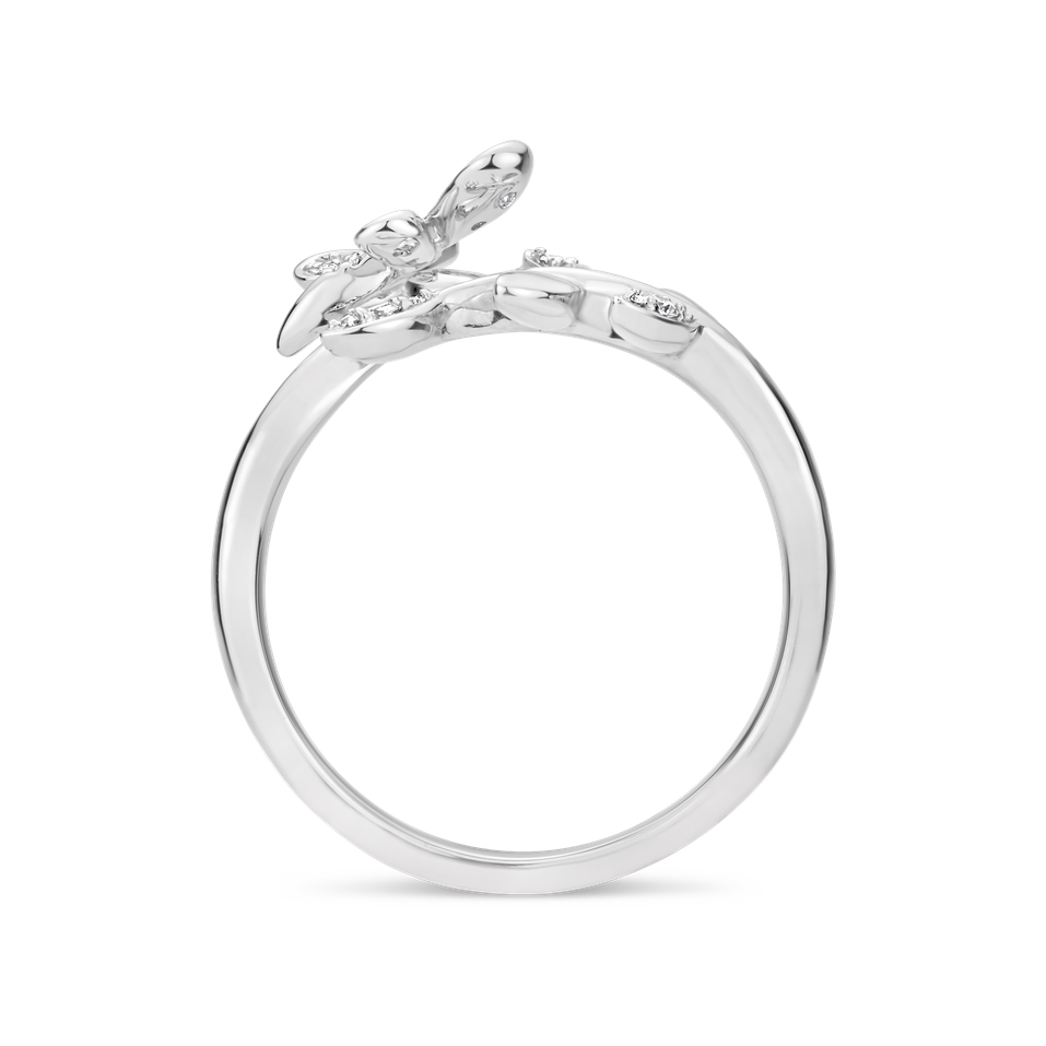 Prsteň s diamantmi Butterfly
