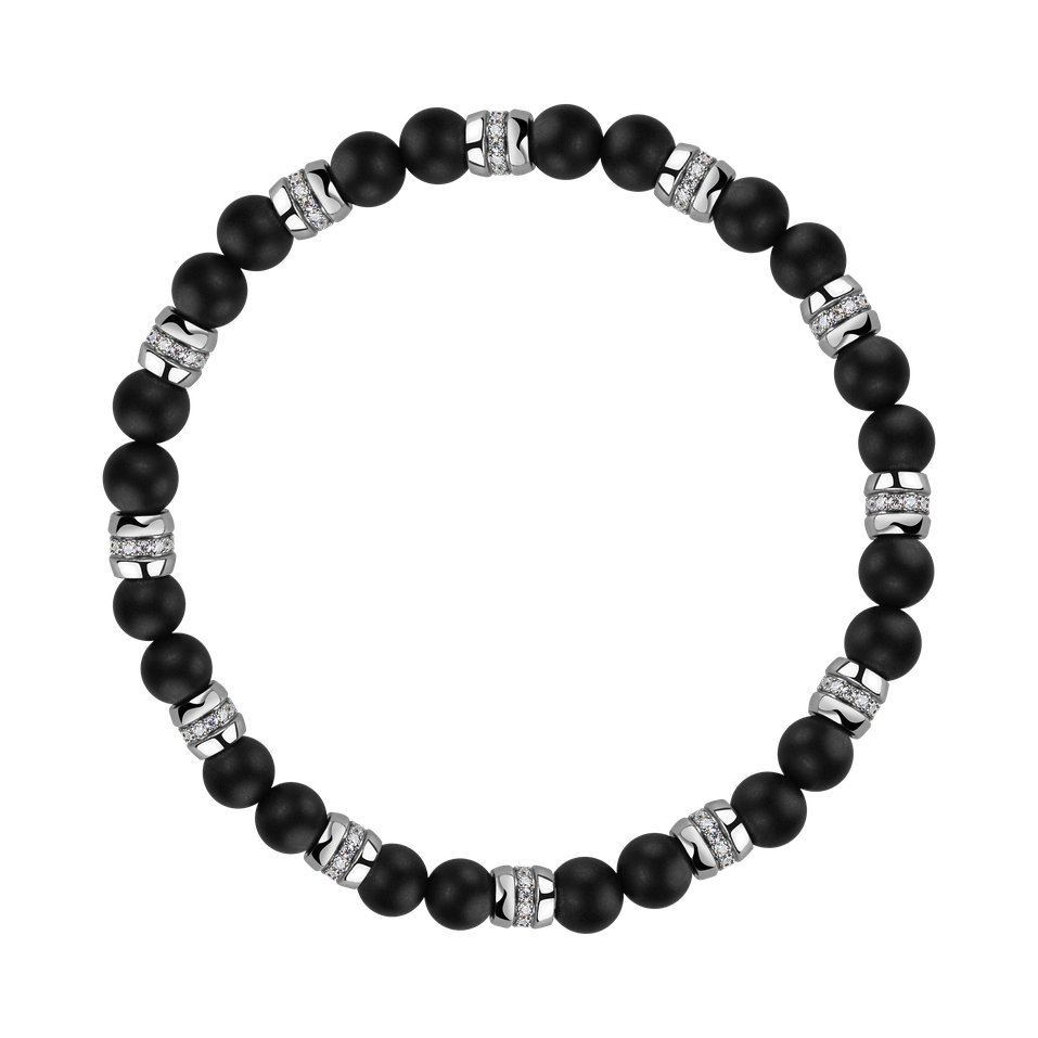 Náramok s diamantmi a achátmi Moonlight Jewel