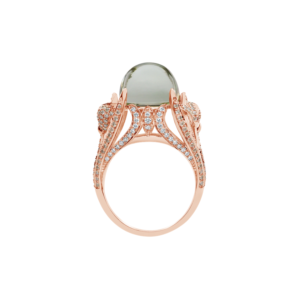 Prsteň s ametystom a diamantmi Fascinating Ladyship