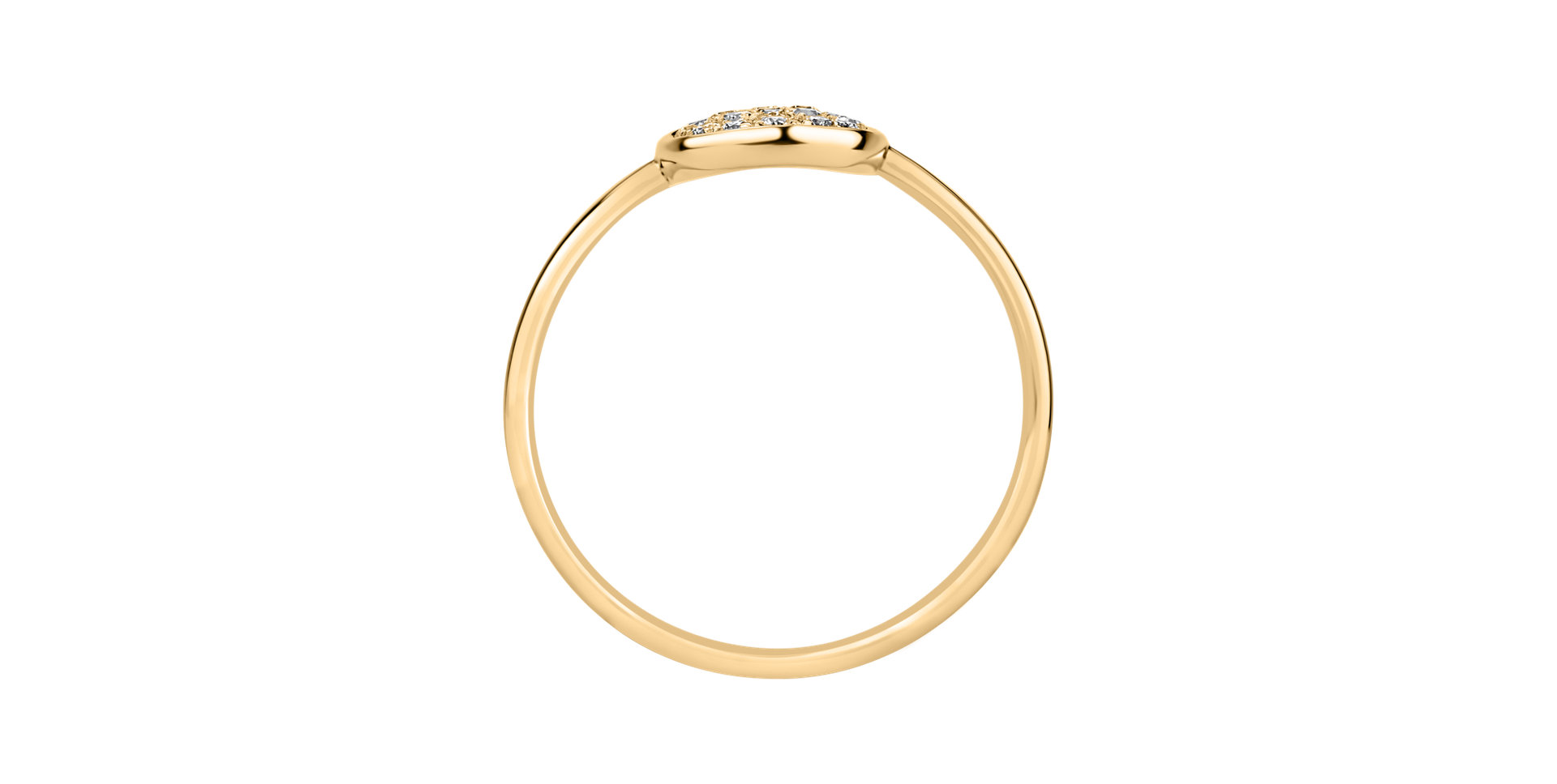 Prsteň s diamantmi Simplicity