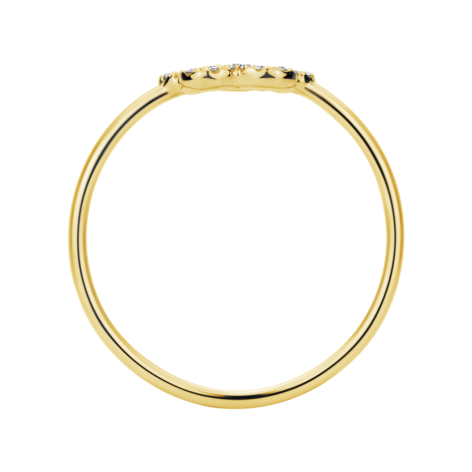 Prsteň s diamantmi Glamour Flower