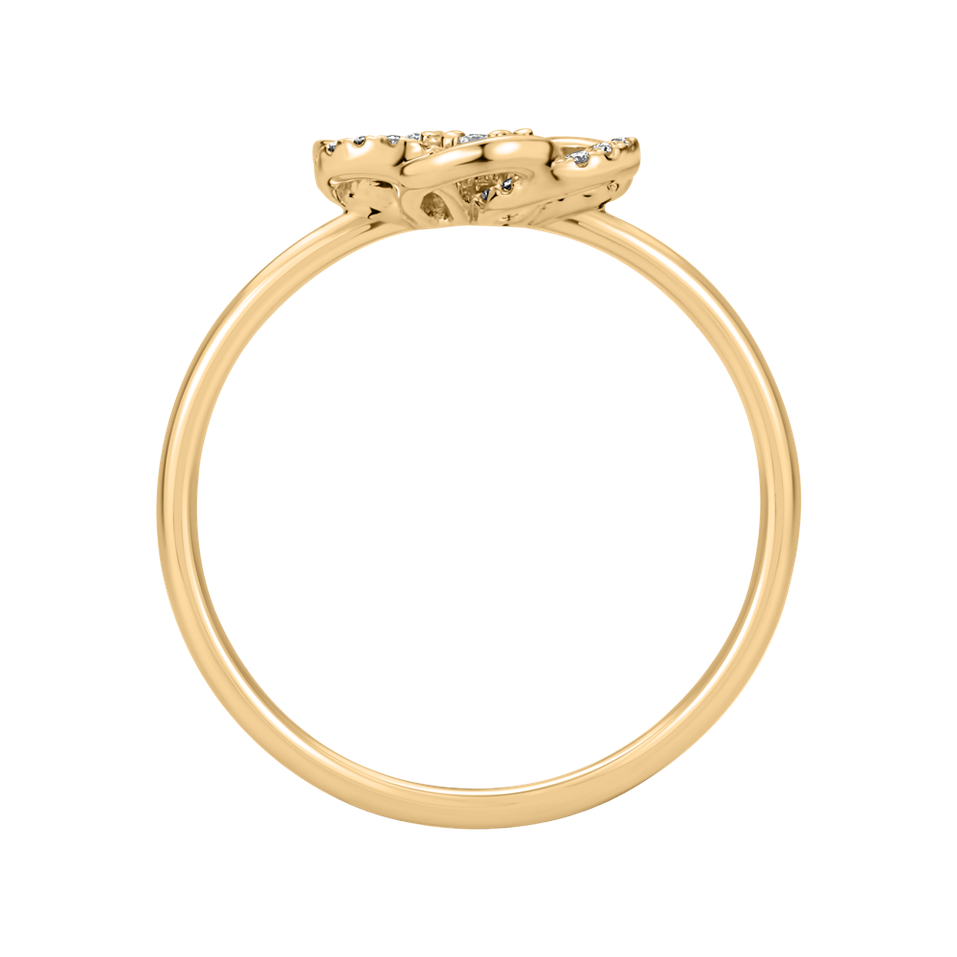 Prsteň s diamantmi Flower