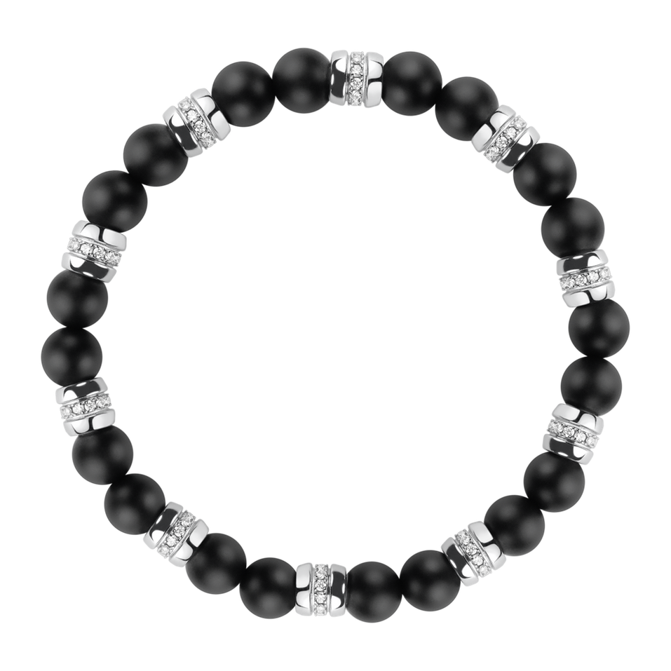 Náramok s diamantmi a achátmi Moonlight Jewel