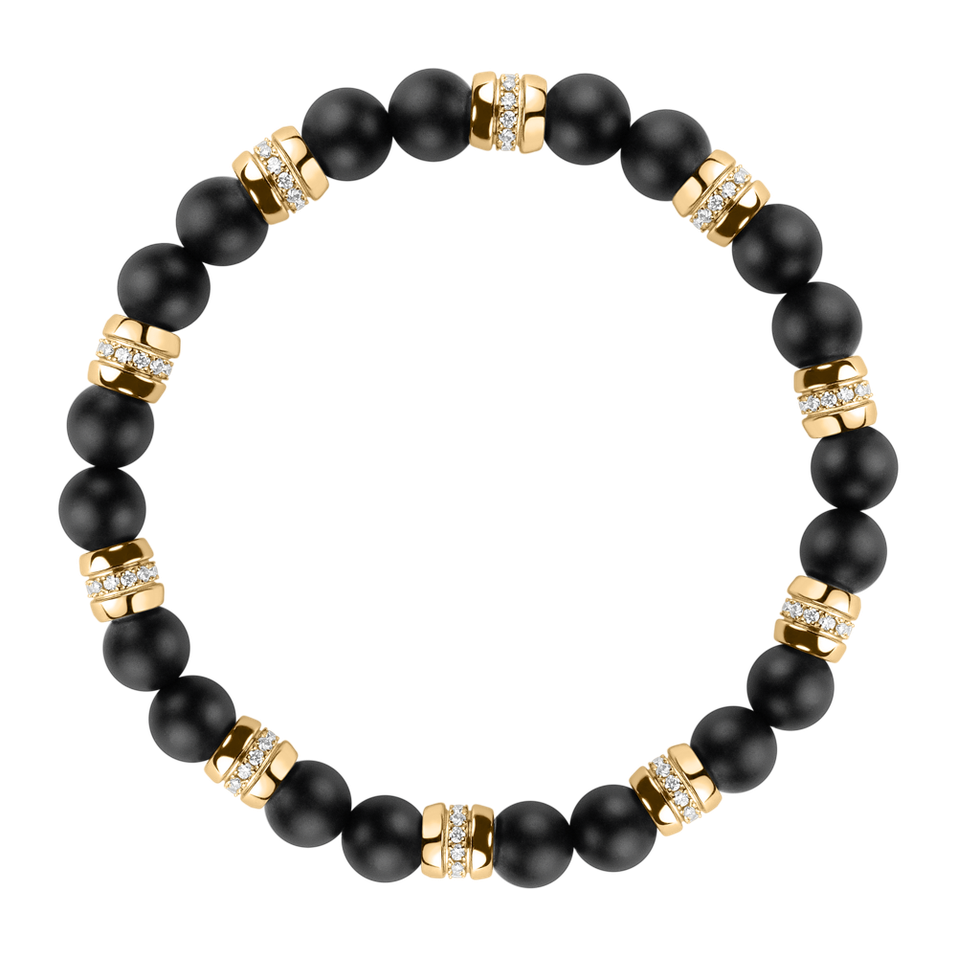 Náramok s diamantmi a achátmi Moonlight Jewel