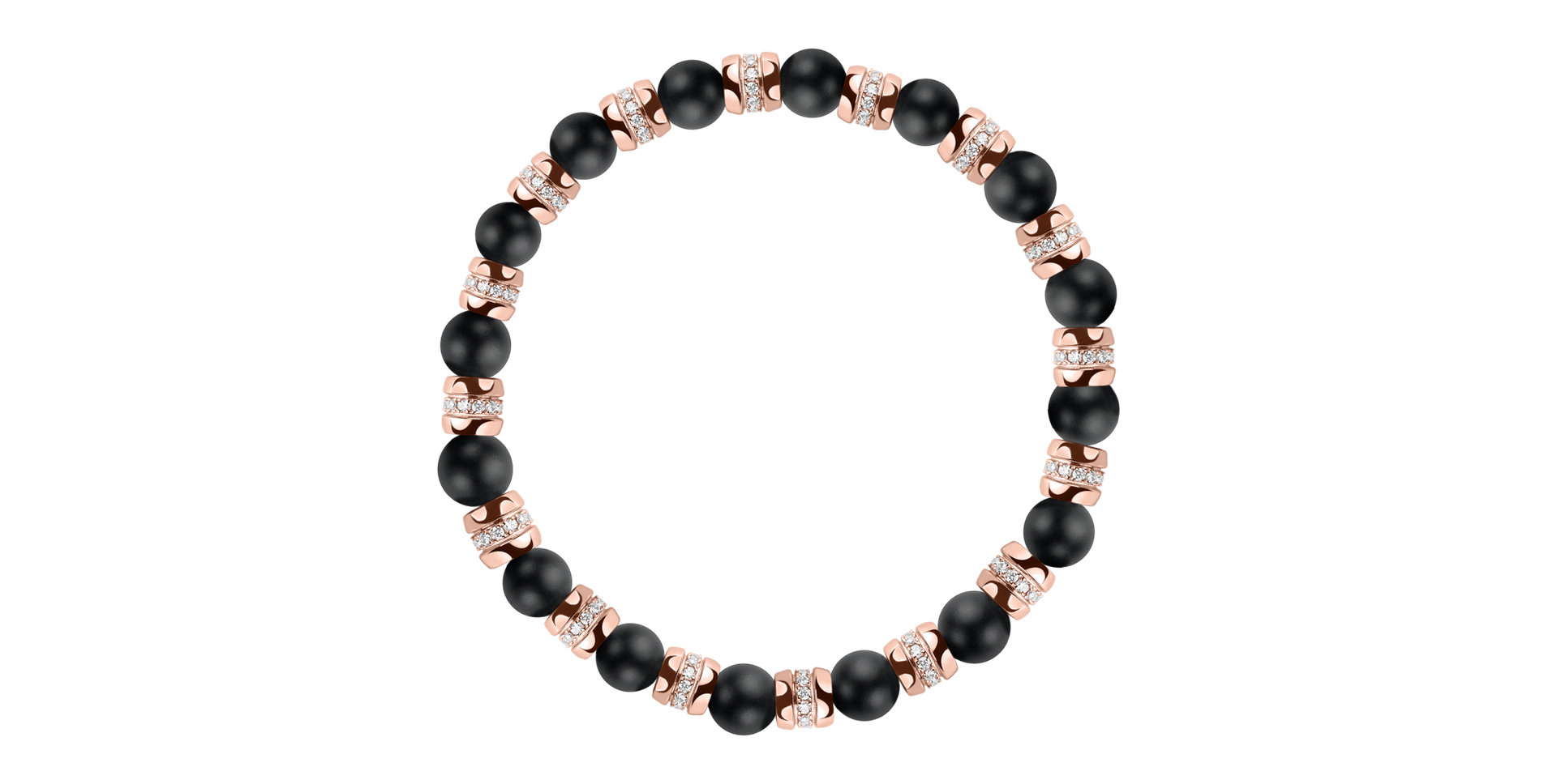 Náramok s diamantmi a achátmi Essential Shine