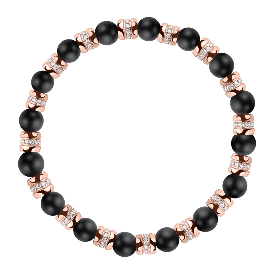 Náramok s diamantmi a achátmi Essential Shine