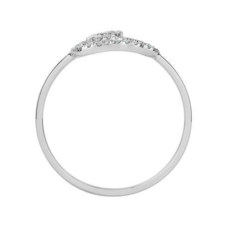 Prsteň s diamantmi Swan