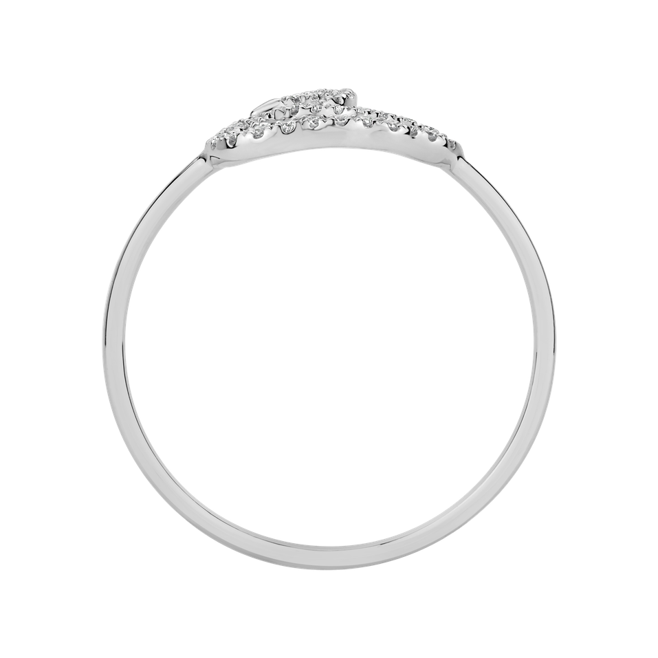 Prsteň s diamantmi Swan