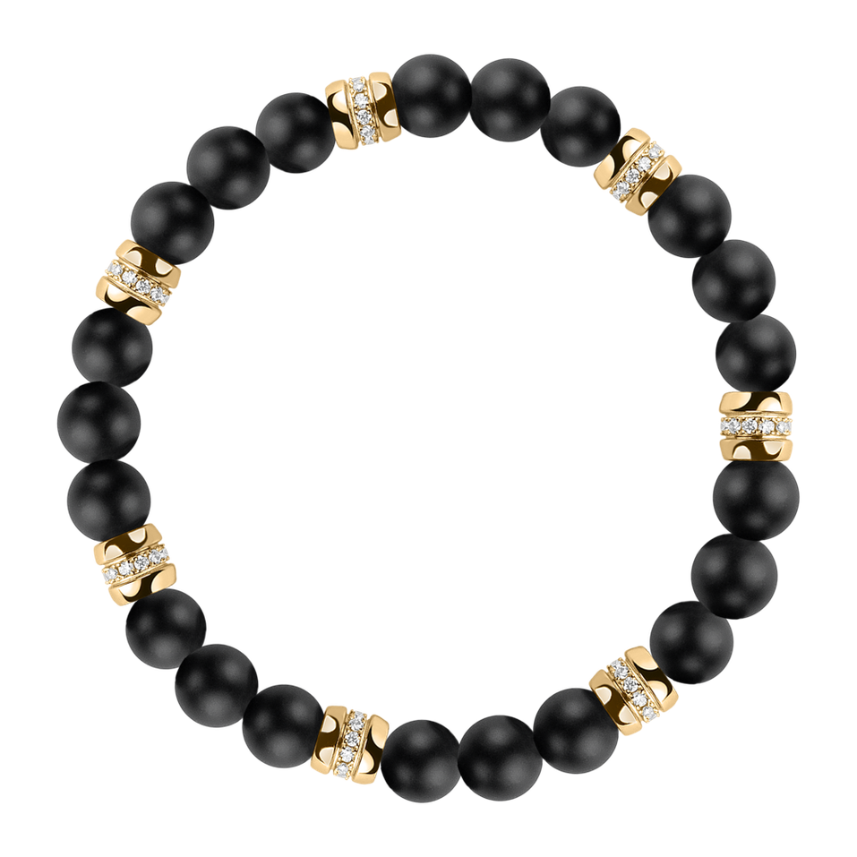 Náramok s diamantmi a achátmi Neverending Style