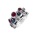 Prsteň s čiernymi a bielymi diamantmi Galaxy of Passion3