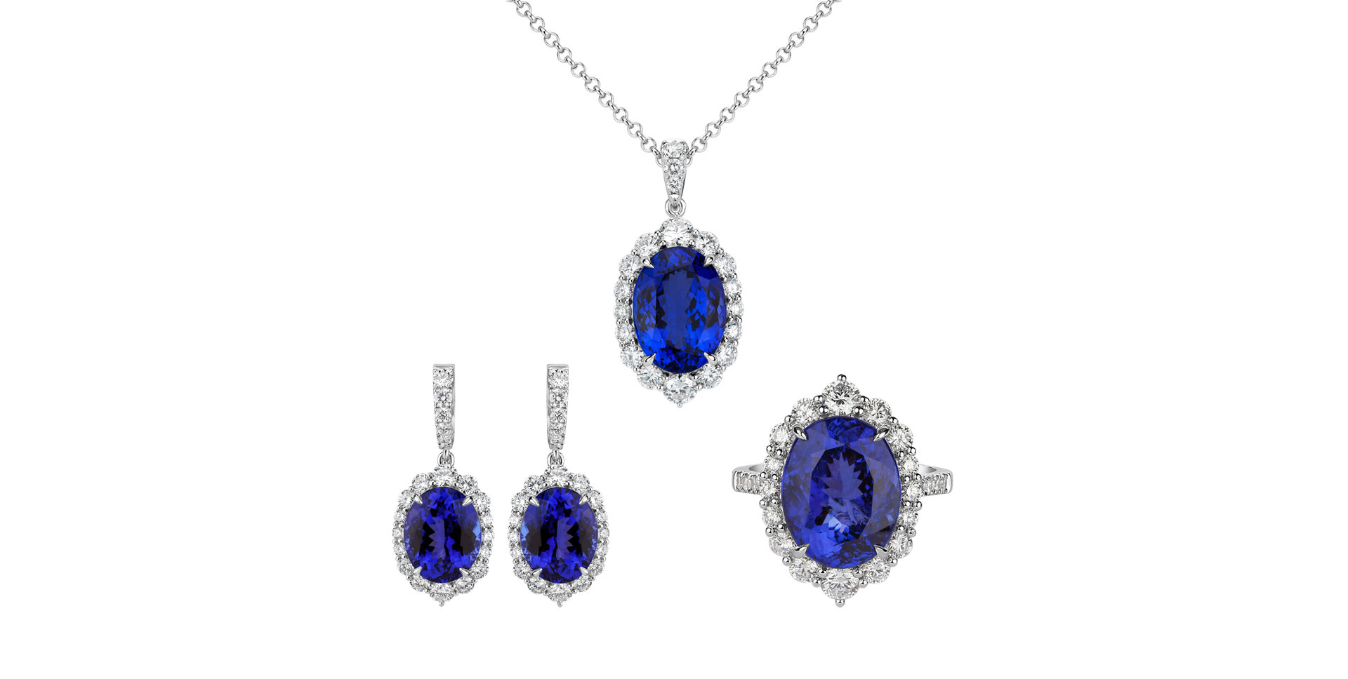 Prsteň s tanzanitom a diamantmi Tanzania Treasure