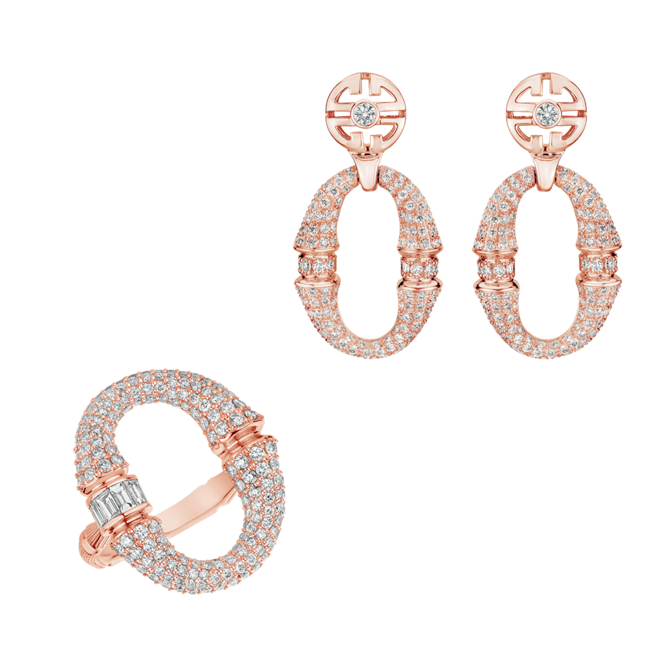 Náušnice s diamantmi Morpheus Ribbon