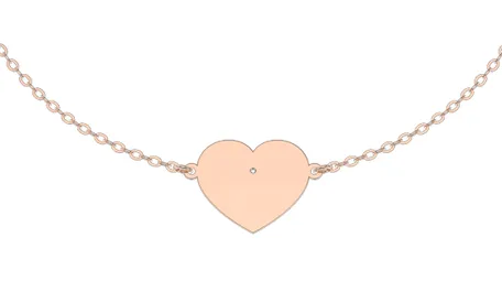 Náramok s diamantom Heart Love