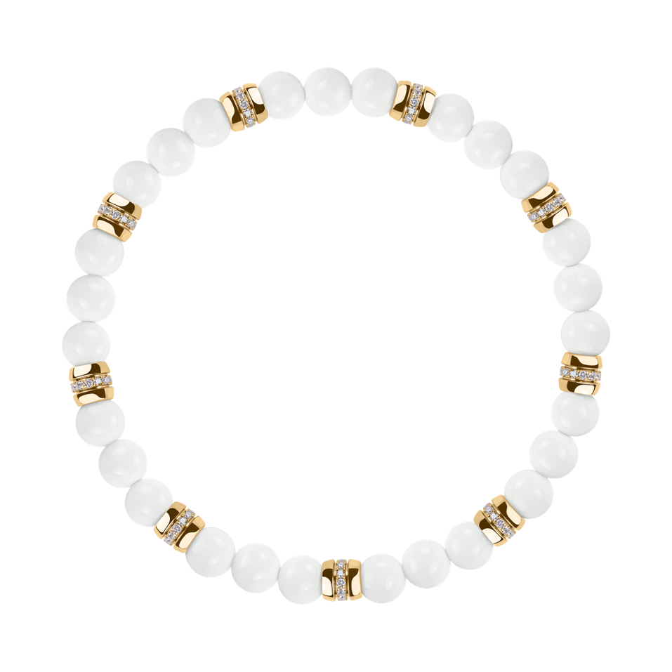 Náramok s diamantmi a achátmi Neverending Style