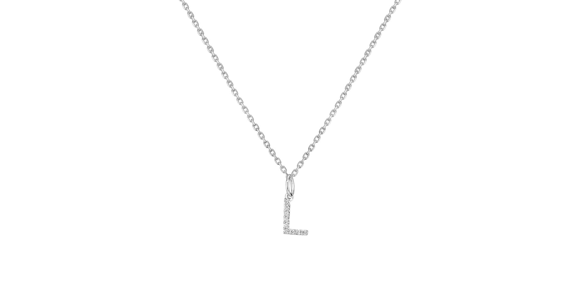 Prívesok s diamantmi Line Glitter  L