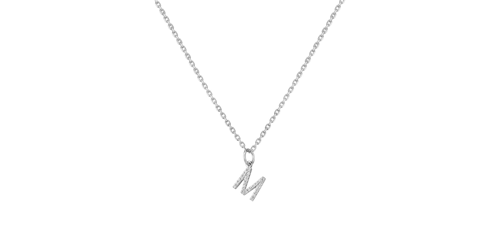 Prívesok s diamantmi Line Glitter  M