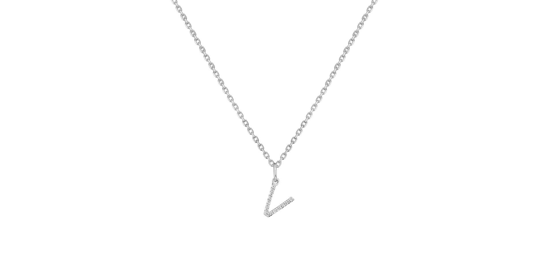 Prívesok s diamantmi Line Glitter  V