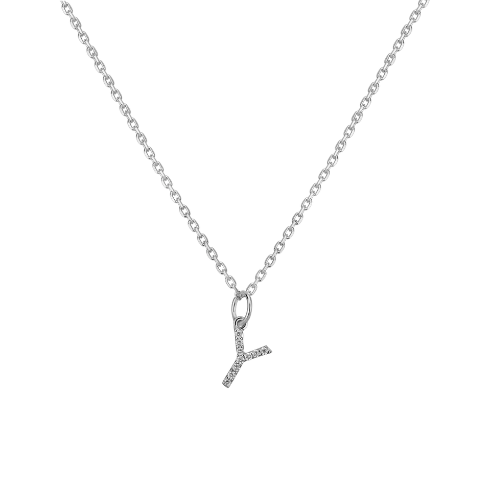 Prívesok s diamantmi Line Glitter  Y