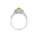 Prsteň s bielymi a žltými diamantmi Sun Galaxy3