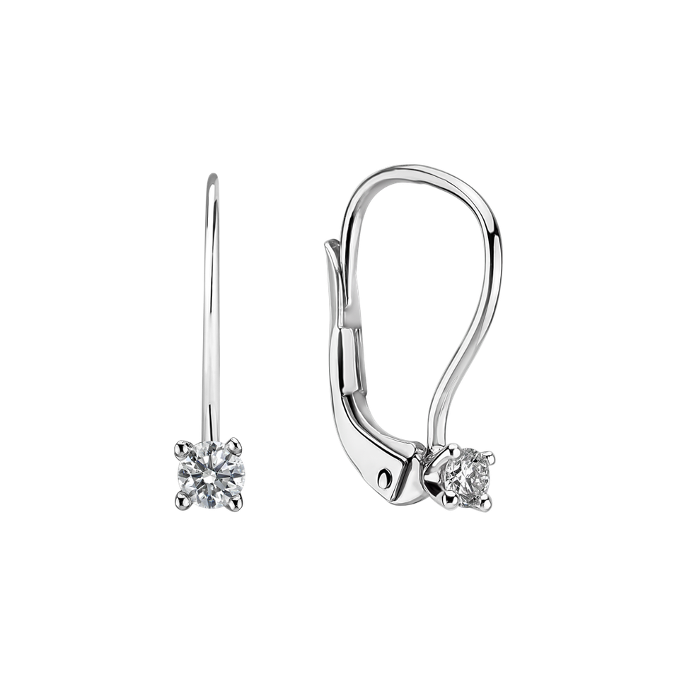Náušnice s diamantom Gajana