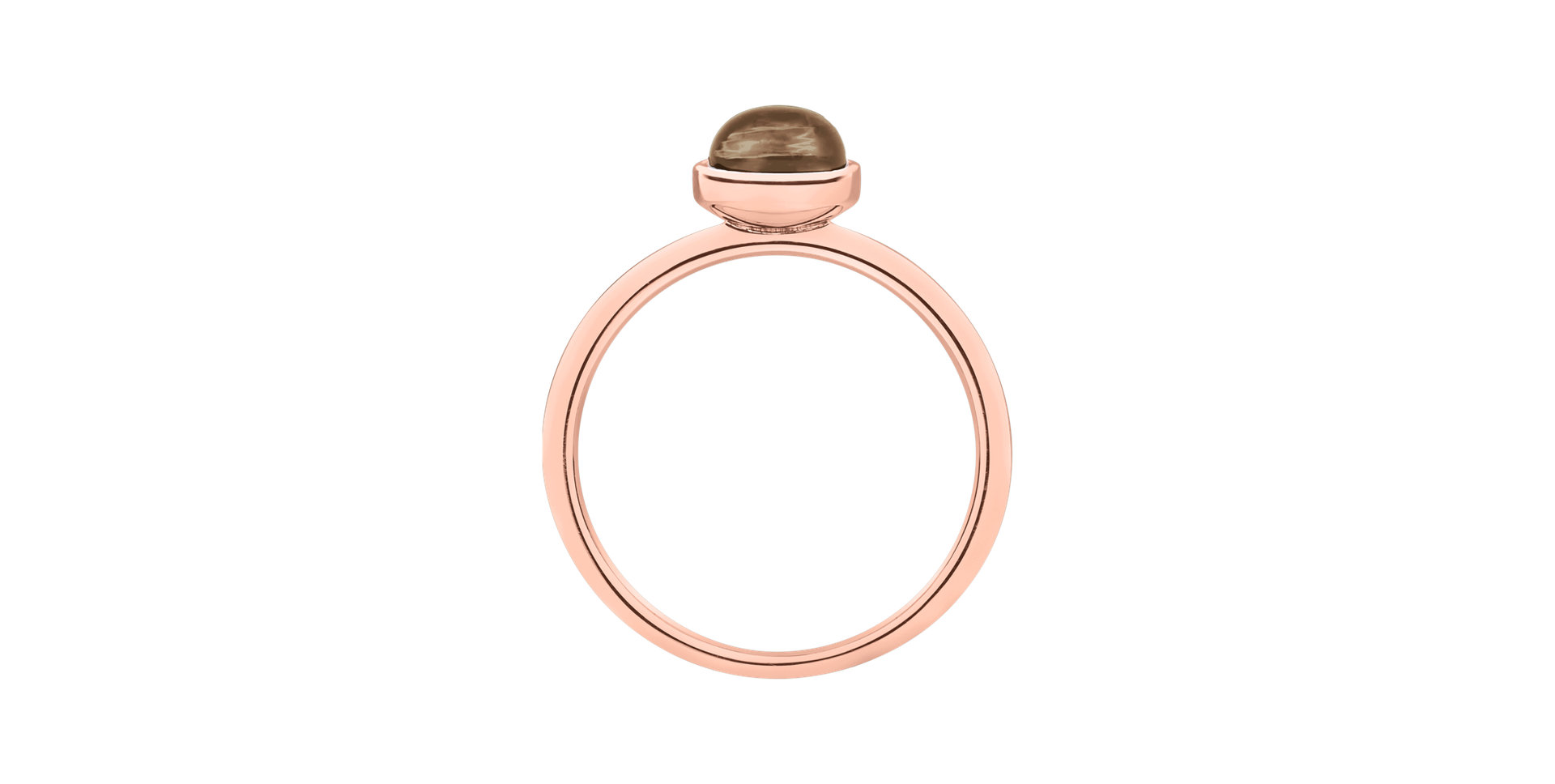 Prsteň so smoky quartzom Bonbon