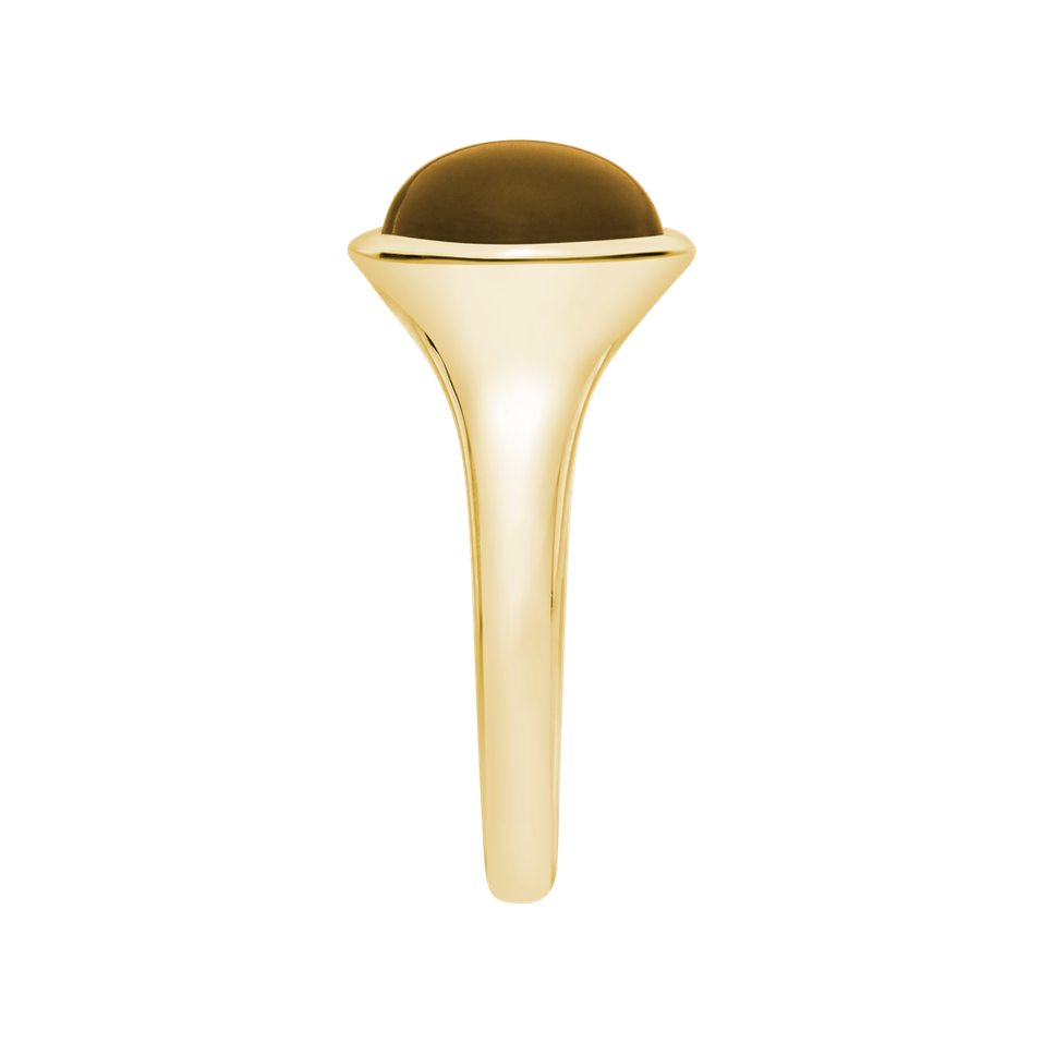 Prsteň s cognac quartzom Bonbon