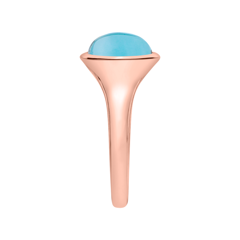 Prsteň s topásom sky Bonbon