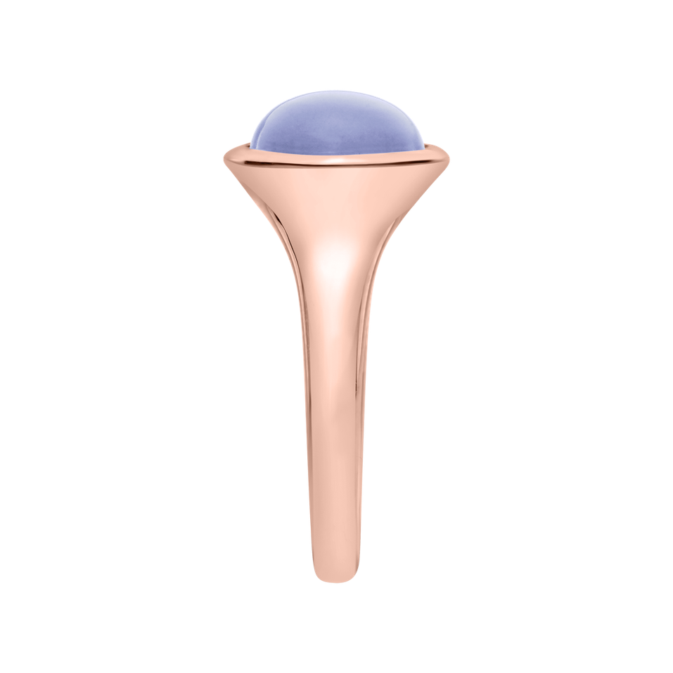 Prsteň s chalcedónom blue Bonbon
