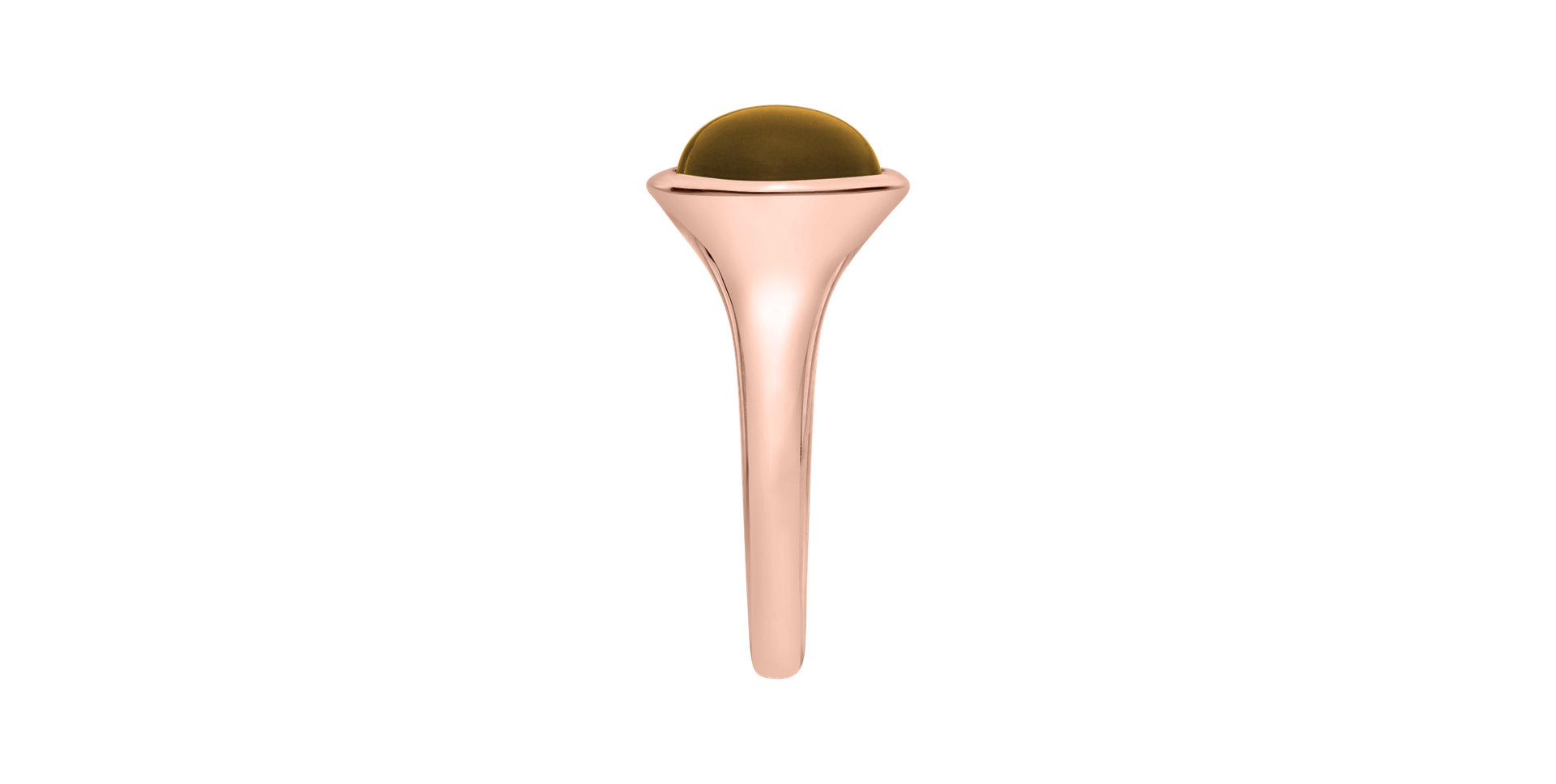 Prsteň s cognac quartzom Bonbon
