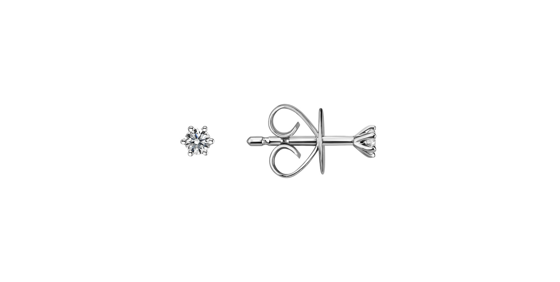 Náušnice s diamantom Essential Sparks