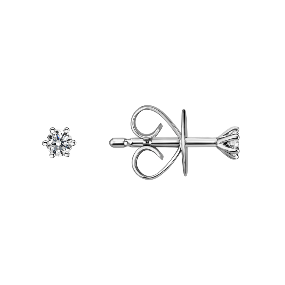 Náušnice s diamantom Essential Sparks