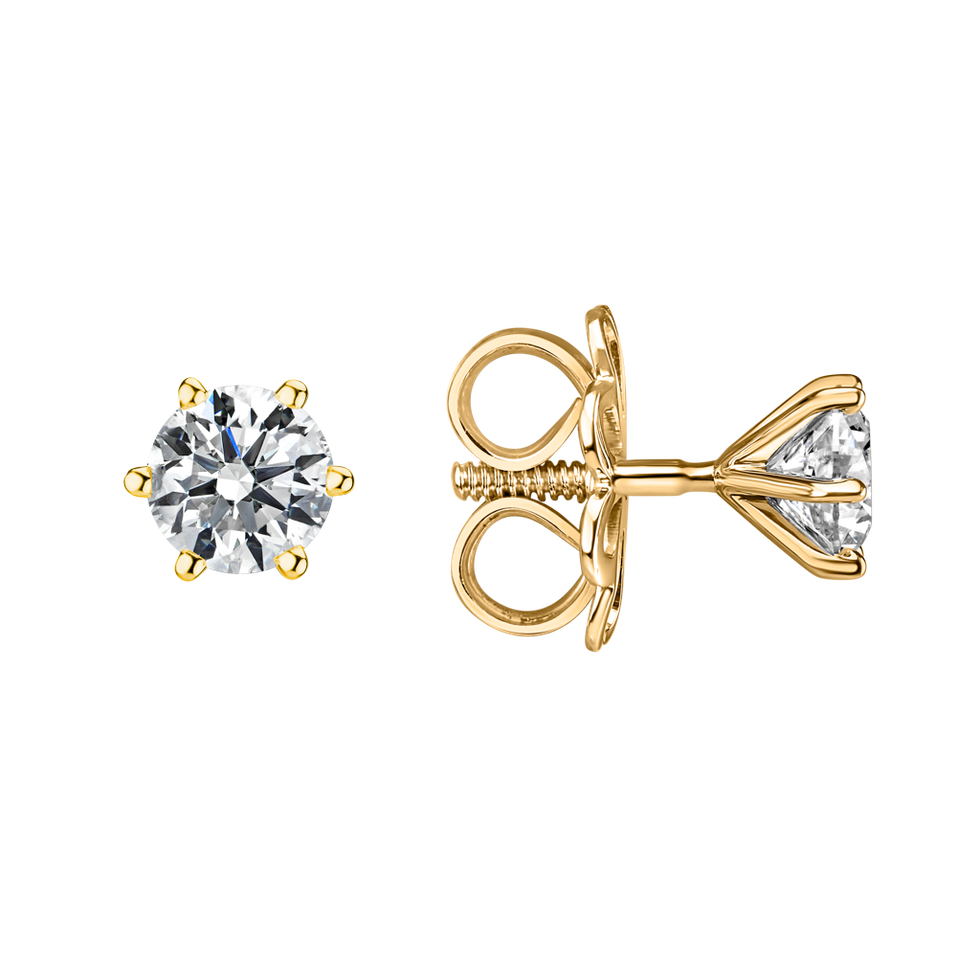 Náušnice s diamantom Vesper Romance