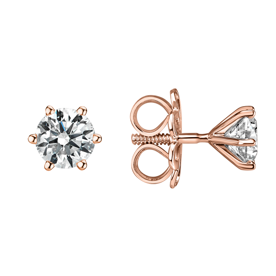 Náušnice s diamantom Vesper Romance