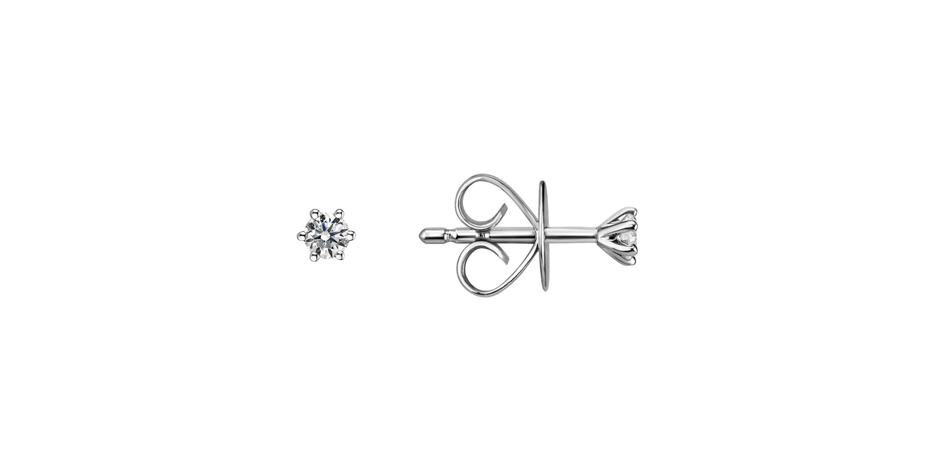 Náušnice s diamantom Essential Sparks