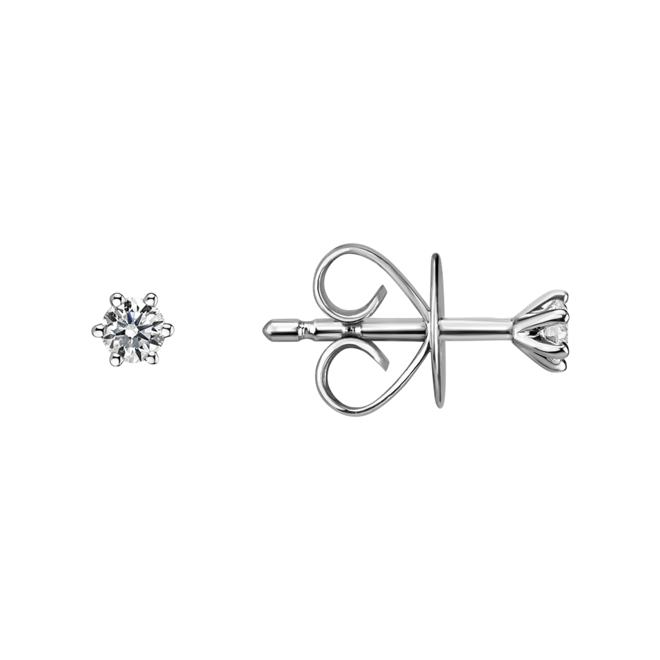 Náušnice s diamantom Essential Sparks