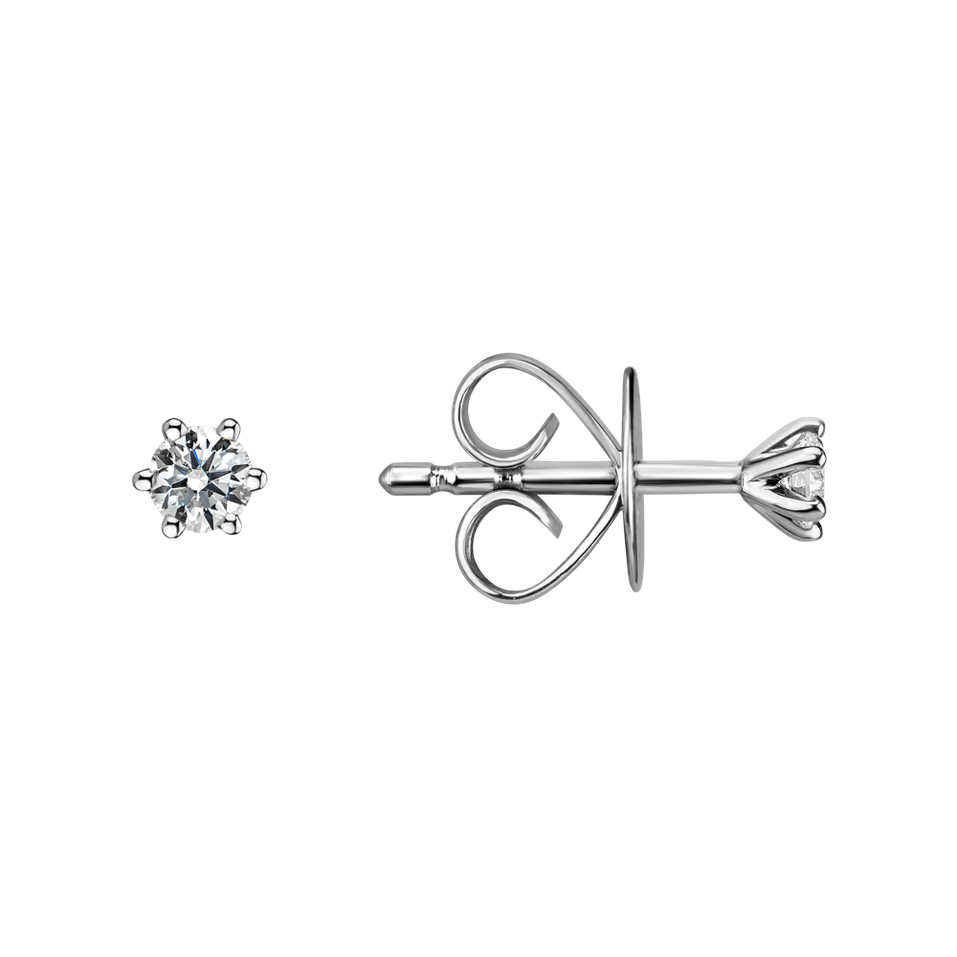 Náušnice s diamantom Essential Sparks