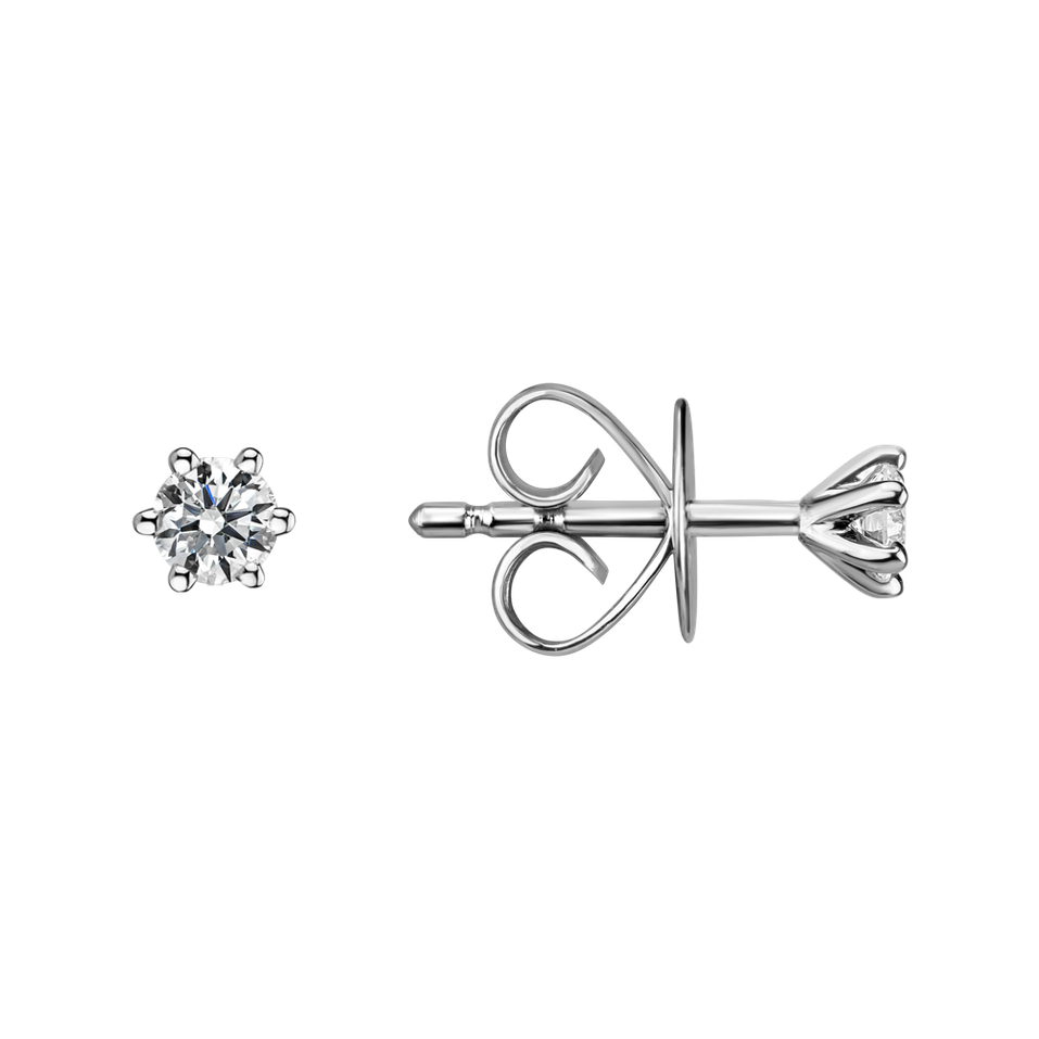 Náušnice s diamantom Essential Sparks