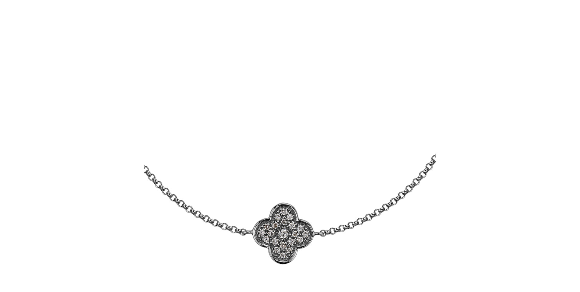 Náramok s diamantmi Shiny Clover