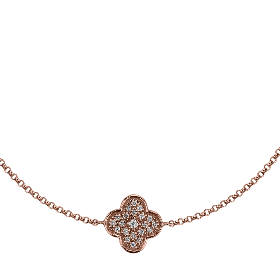 Náramok s diamantmi Shiny Clover