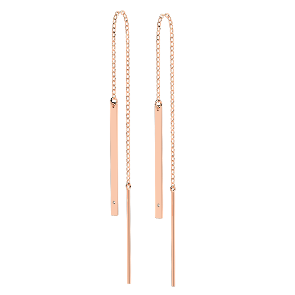 Náušnice s diamantom Dash