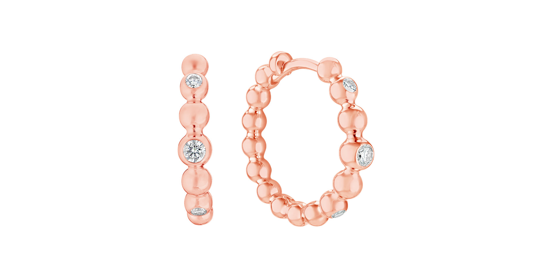 Náušnice s diamantmi Shiny Dots