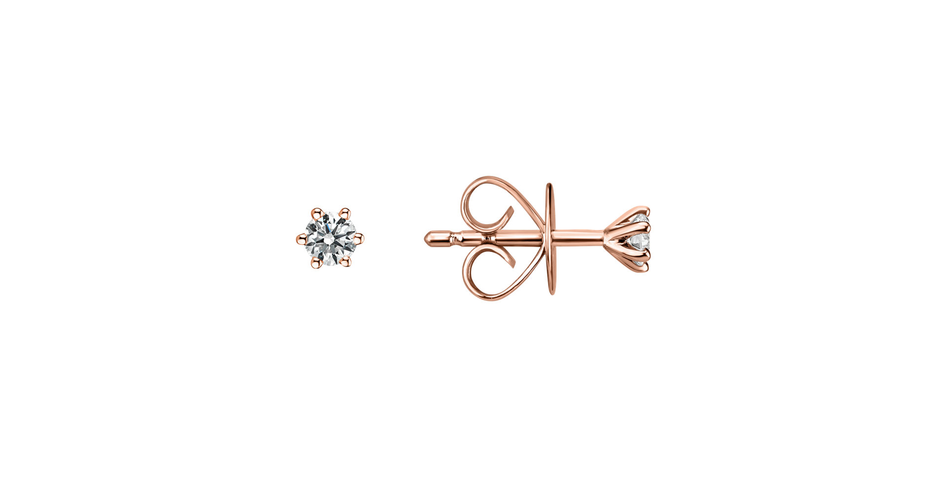 Náušnice s diamantom Essential Sparks